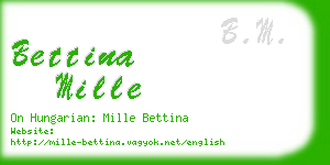 bettina mille business card